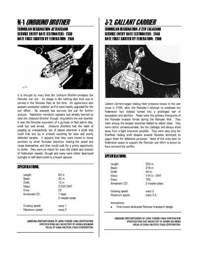 Federation Spaceflight Chronology - Romulan Star Empire Volume 1