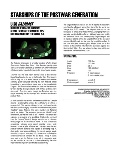 Federation Spaceflight Chronology - Romulan Star Empire Volume 1