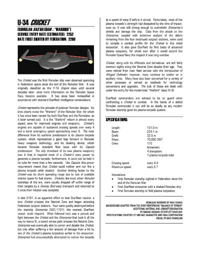 Federation Spaceflight Chronology - Romulan Star Empire Volume 1