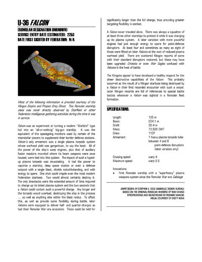 Federation Spaceflight Chronology - Romulan Star Empire Volume 1