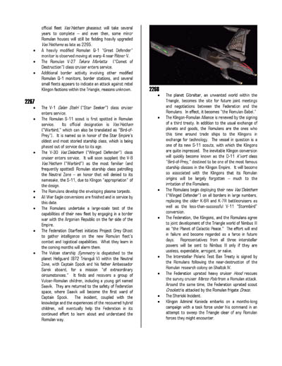 Federation Spaceflight Chronology - Romulan Star Empire Volume 2