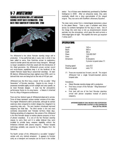 Federation Spaceflight Chronology - Romulan Star Empire Volume 2