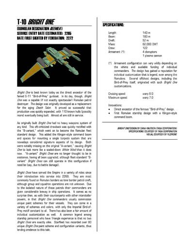 Federation Spaceflight Chronology - Romulan Star Empire Volume 2