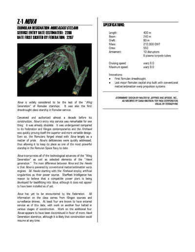Federation Spaceflight Chronology - Romulan Star Empire Volume 2
