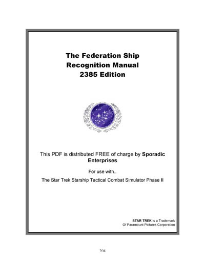 Federation Ship Recognition Manual - 2385 Edition