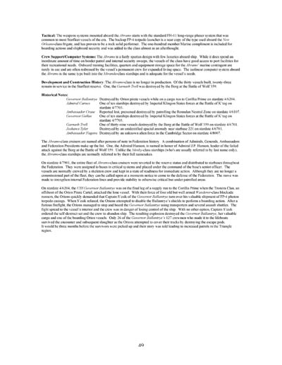Federation Ship Recognition Manual - 2385 Edition