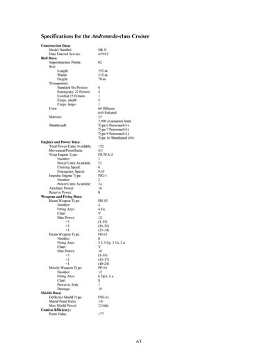 Federation Ship Recognition Manual - 2385 Edition