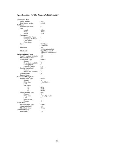Federation Ship Recognition Manual - 2385 Edition