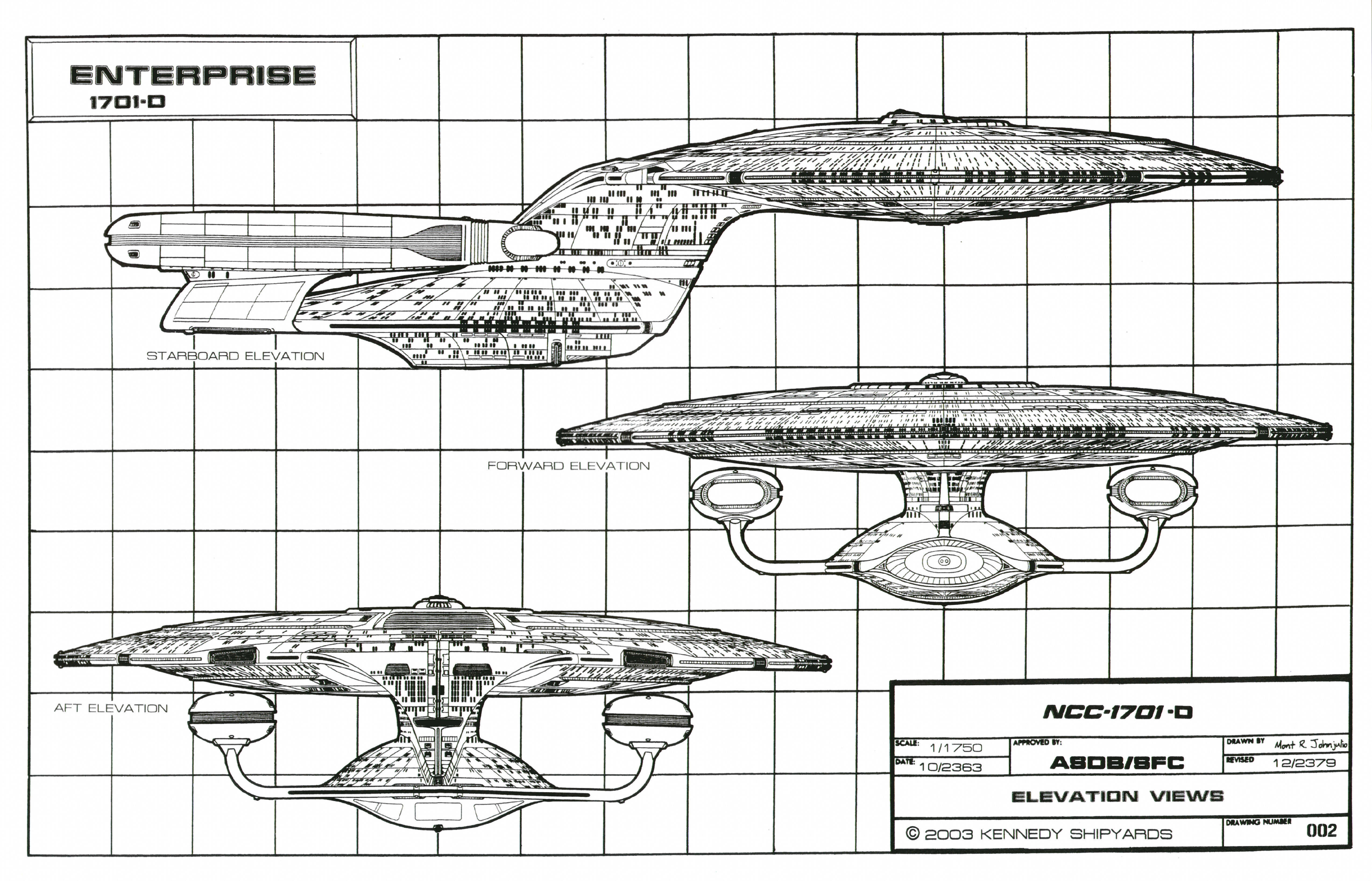 star trek ship dimensions