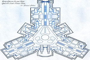 Borg Queen Scout Ship - Queen's Lair Floor Plan