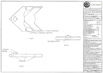 Hand Drafted Starship Blueprints by Bernard Guignard