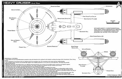 Star Fleet Heavy Cruiser - Constitution Class (2nd Pilot)