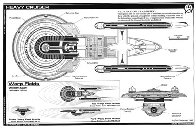 Star Trek Blueprints: Jackill's Starfleet Heavy Cruiser - Enterprise ...