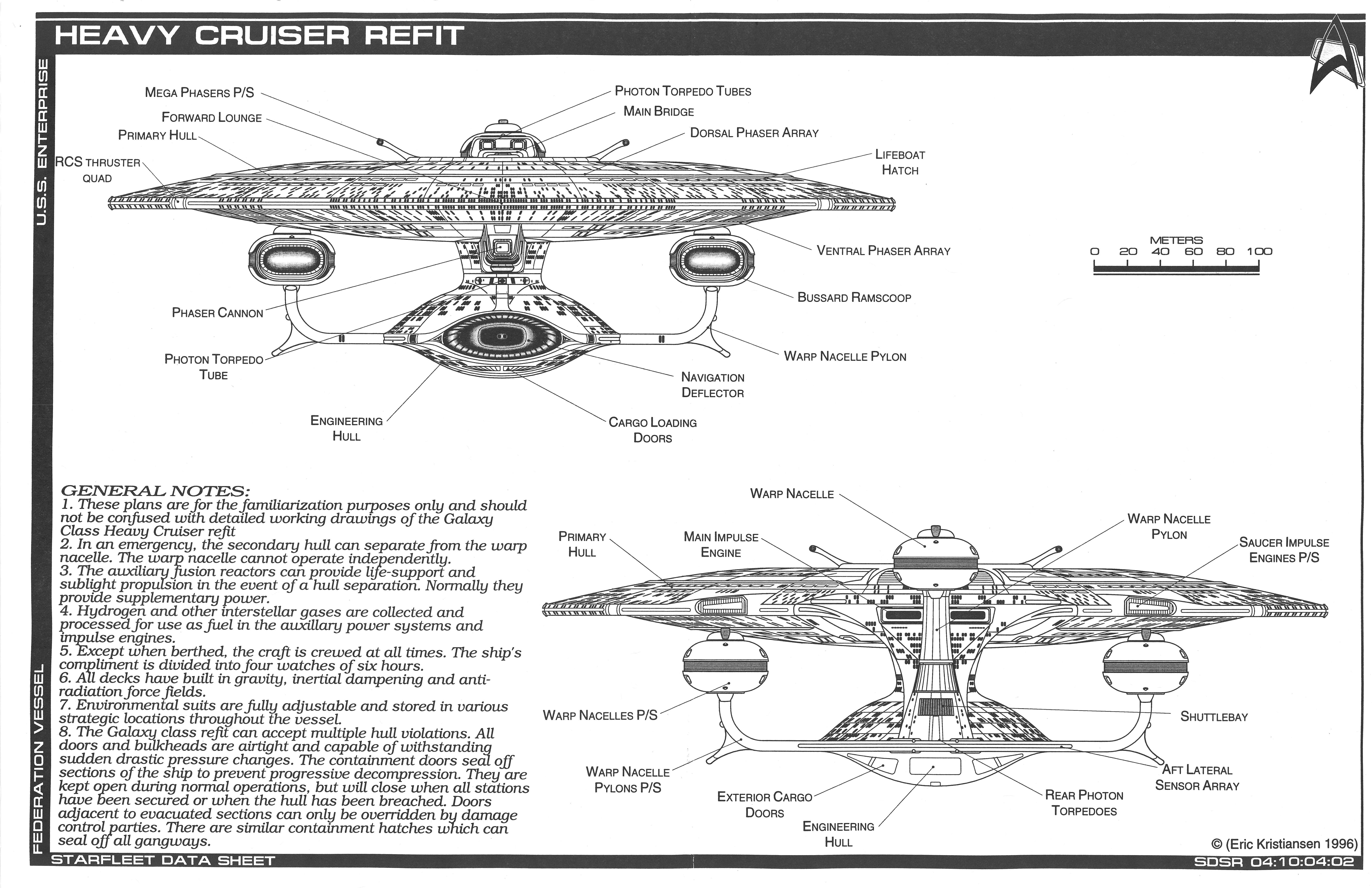 Star Trek Blueprints: Jackill's Starfleet Heavy Cruiser