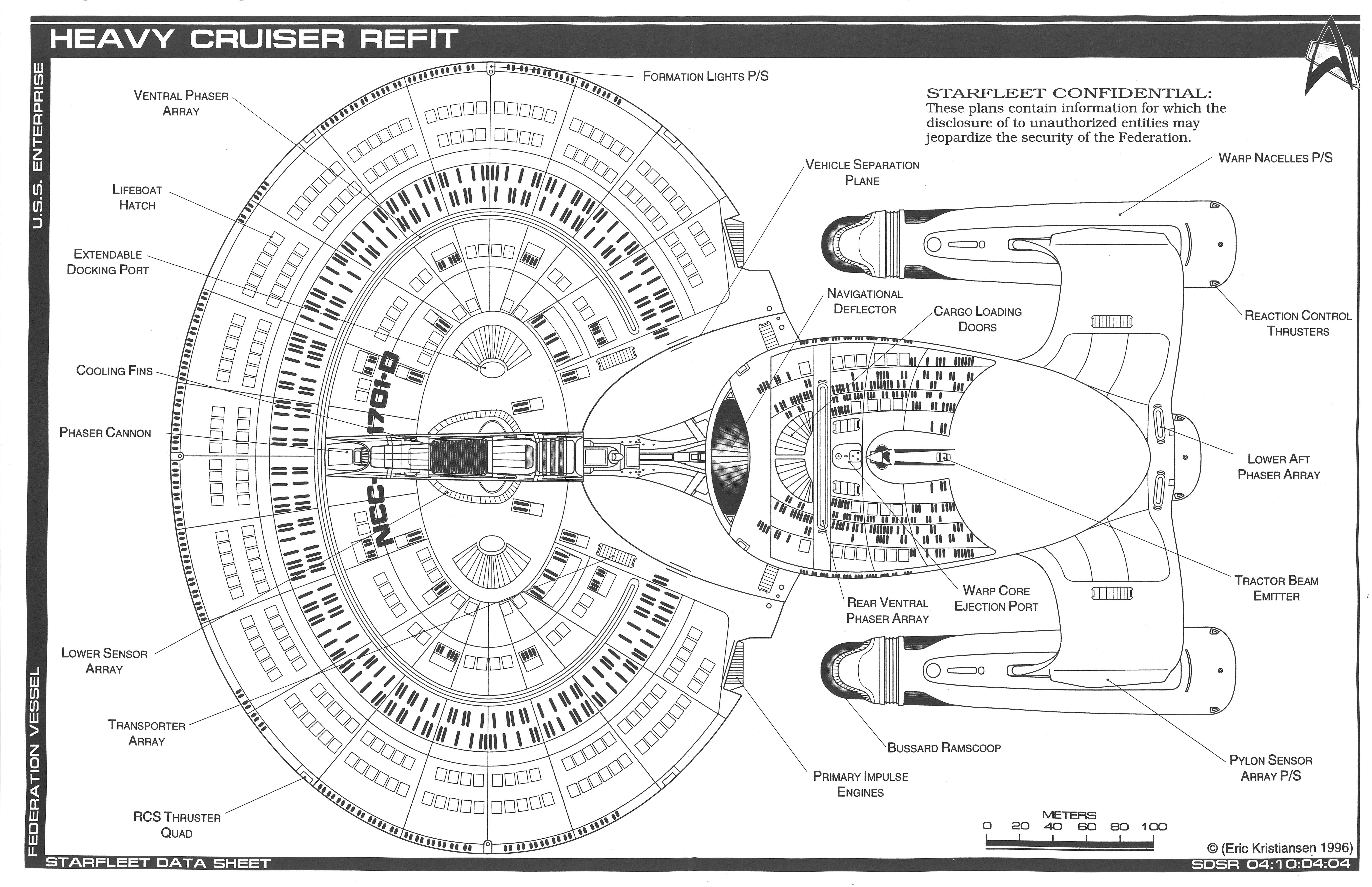 Star Trek Blueprints: Jackill's Starfleet Heavy Cruiser