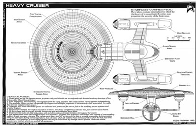 Star Fleet Heavy Cruiser - U.S.S. Zuhkov NCC-62136