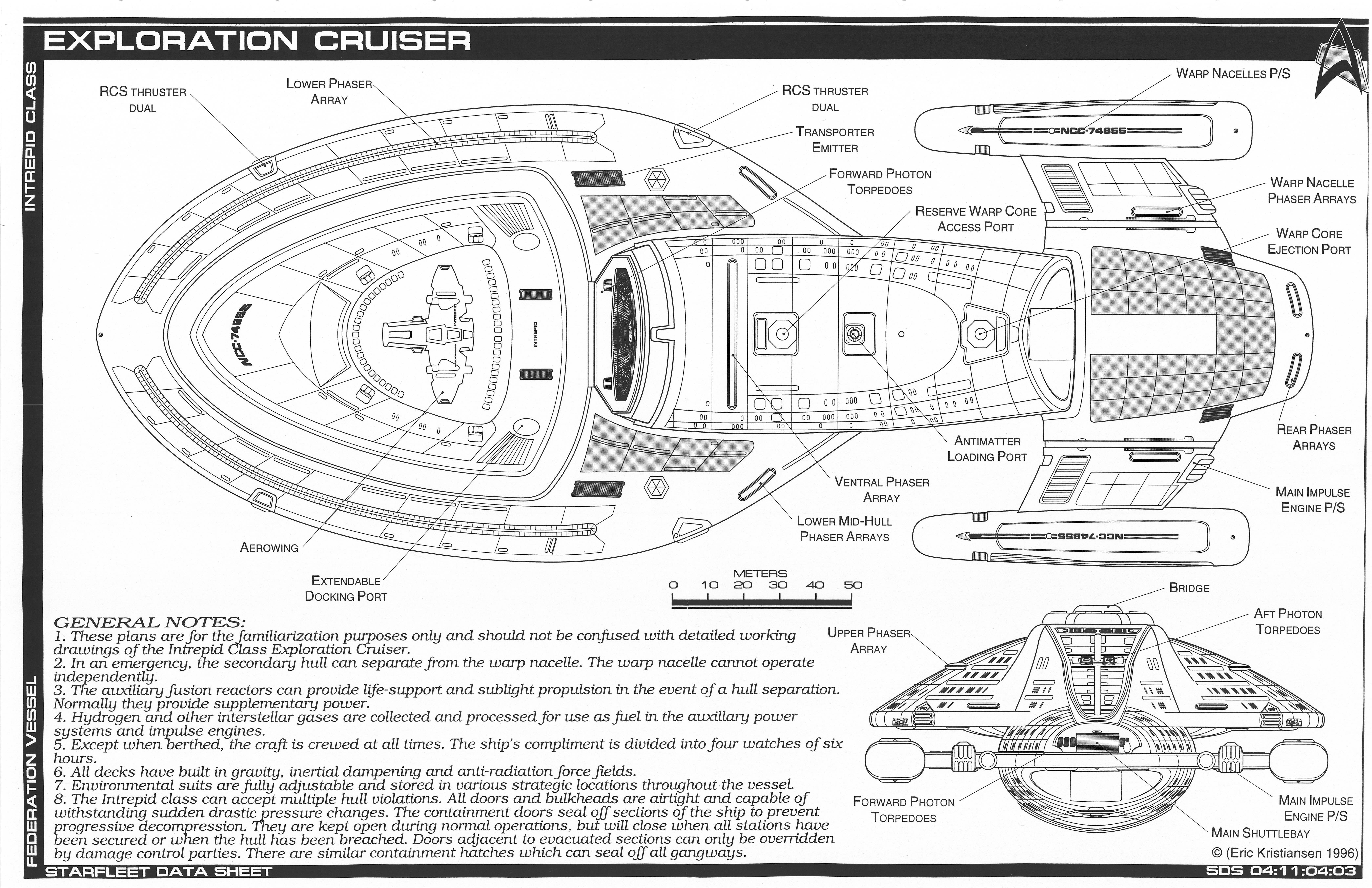 Star Trek Blueprints: Jackill's Starfleet Exploration Cruiser
