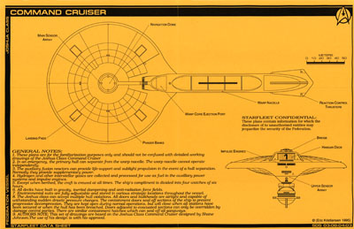 Starfleet Command Cruiser - Joshua Class Blueprints