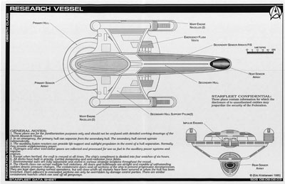 Star Fleet Research Vessel - Oberth Class