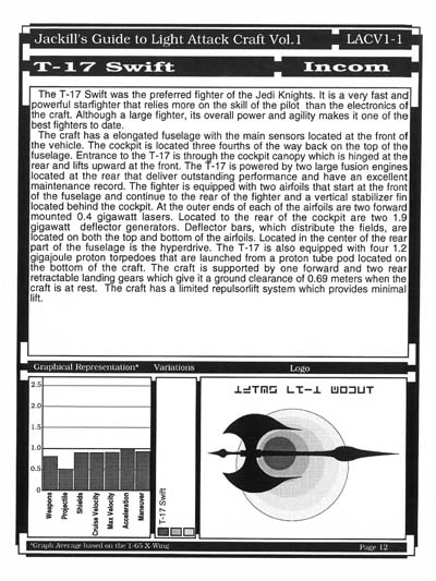 Jackill's Guide to Light Attack Craft, Volume 1 - Page 12