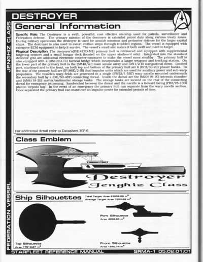 Jackill's Starfleet Reference Manual - Ships of the Fleet, Volume 1 - Page 50
