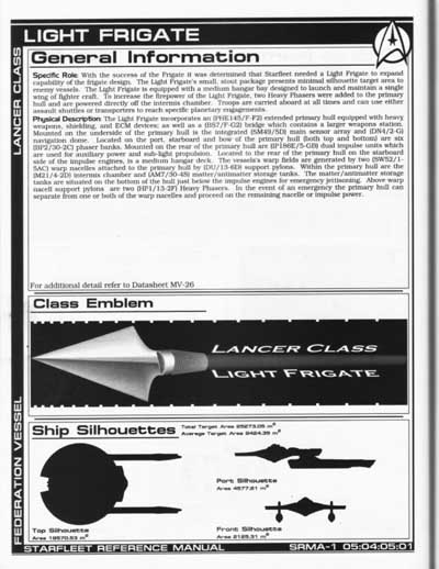 Jackill's Starfleet Reference Manual - Ships of the Fleet, Volume 1 - Page 122