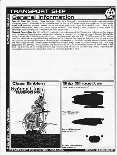 Jackill's Starfleet Reference Manual - Ships of the Fleet, Volume 3 - Page 99