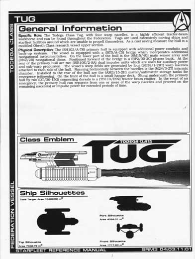 Jackill's Starfleet Reference Manual - Ships of the Fleet, Volume 3 - Page 123