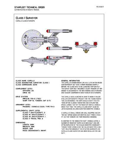 Starfleet Starship Recognition Manual - Volume One: Ships of the Line 2268