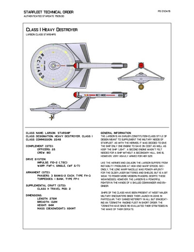 Starfleet Starship Recognition Manual - Volume One: Ships of the Line 2268