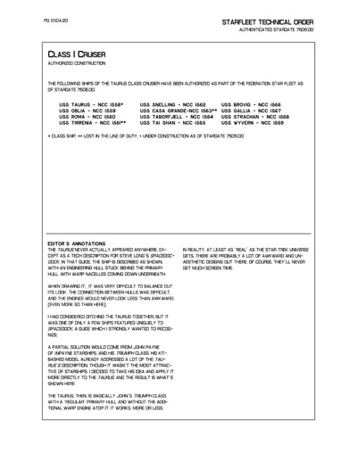 Starfleet Starship Recognition Manual - Volume One: Ships of the Line 2268