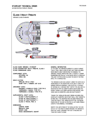 Starfleet Starship Recognition Manual - Volume One: Ships of the Line 2268
