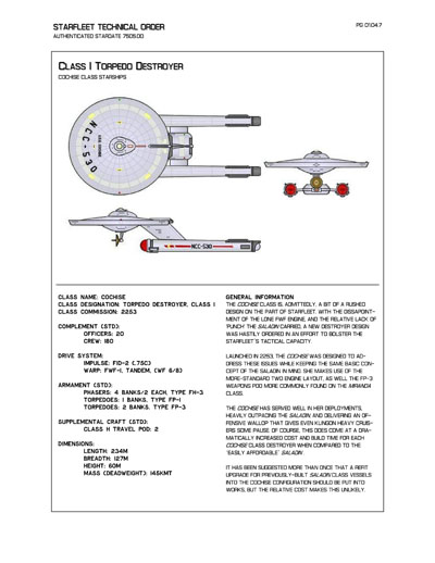 Starfleet Starship Recognition Manual - Volume One: Ships of the Line 2268