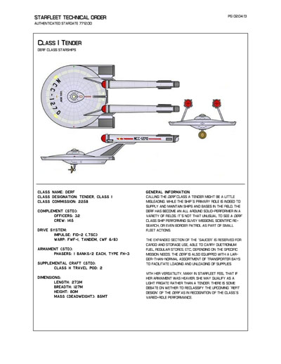 Starfleet Starship Recognition Manual - Volume Two: Ships of Support 2268