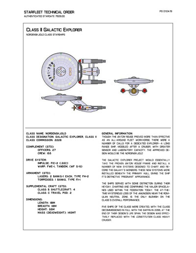Starfleet Starship Recognition Manual - Ships of the Baton Rouge Era