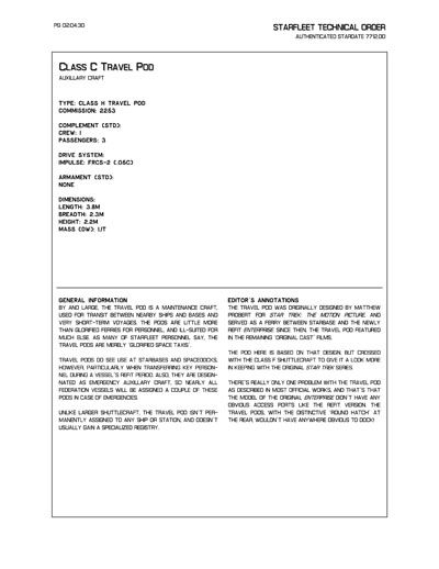 Starfleet Starship Recognition Manual - Ships of the Baton Rouge Era