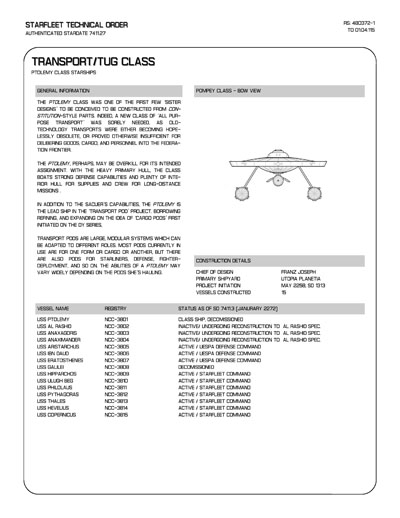 Jaynz Ships of the Star Fleet Compendium