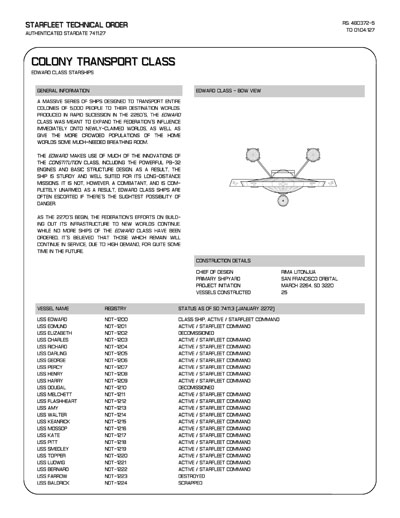 Jaynz Ships of the Star Fleet Compendium