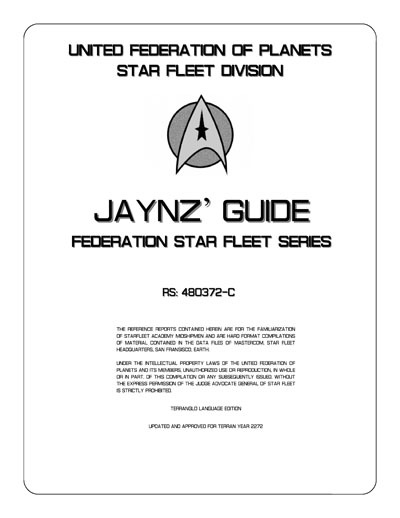 Jaynz Ships of the Star Fleet Compendium