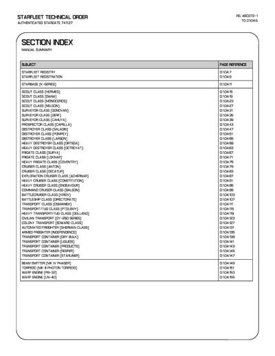 Jaynz Ships of the Star Fleet Compendium