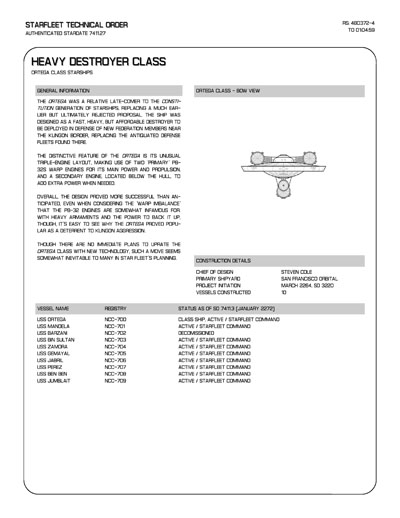 Jaynz Ships of the Star Fleet Compendium