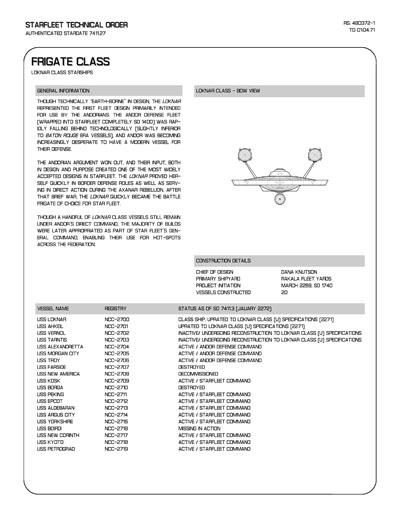 Jaynz Ships of the Star Fleet Compendium