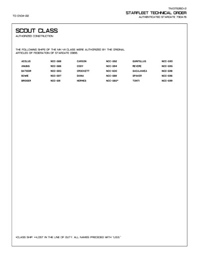 Starfleet Ships of the Star Fleet Technical Manual