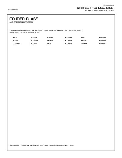 Starfleet Ships of the Star Fleet Technical Manual