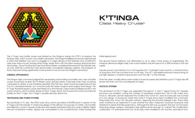 Klingon Military Power: Volume One: Ships