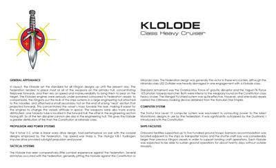 Klingon Military Power: Volume One: Ships
