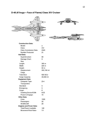 Klingon Ship Recognition Manual - 2385 Edition