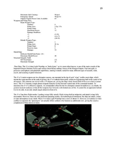 Klingon Ship Recognition Manual - 2385 Edition