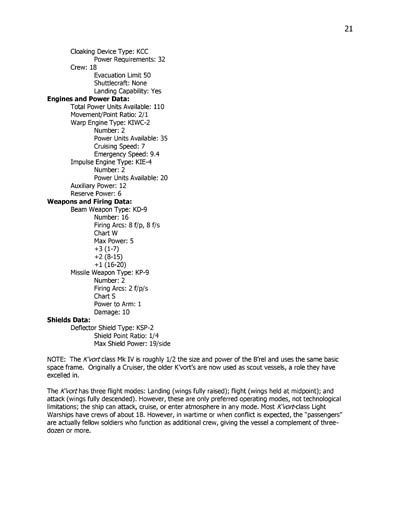 Klingon Ship Recognition Manual - 2385 Edition