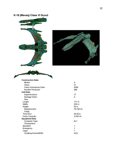 Klingon Ship Recognition Manual - 2385 Edition